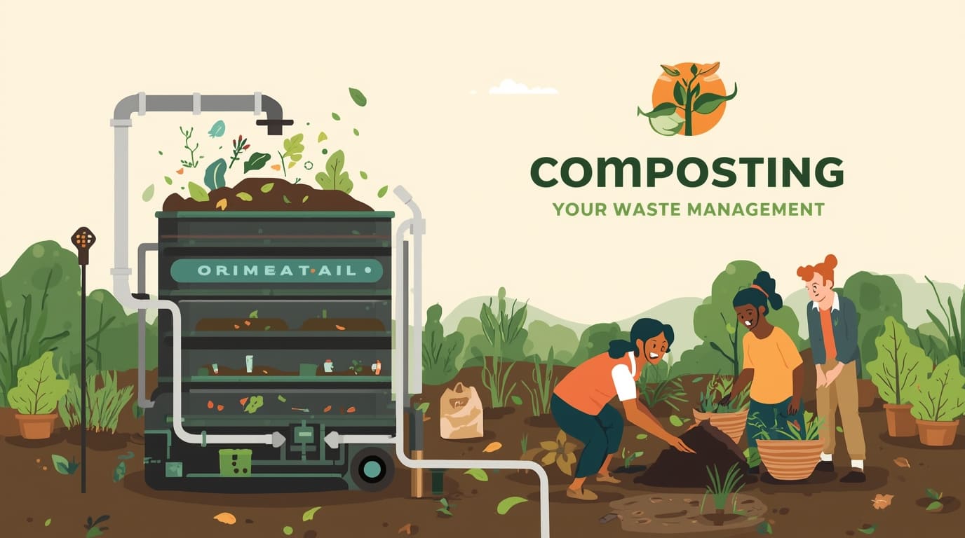 Composting system setup by Bloxaushapan