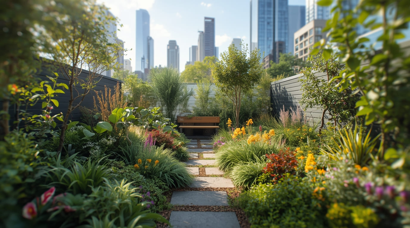 Sustainable urban garden designed by Bloxaushapan