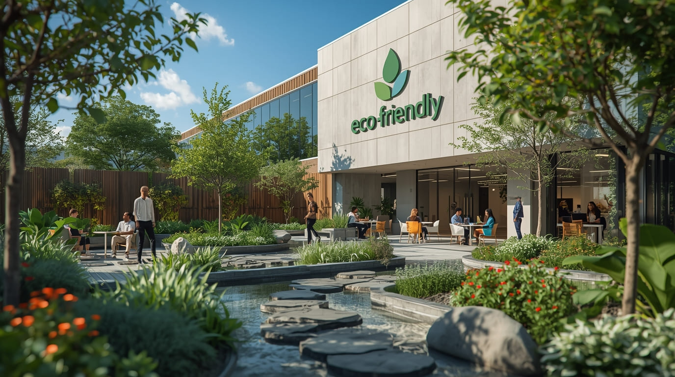 Commercial landscape design by Bloxaushapan