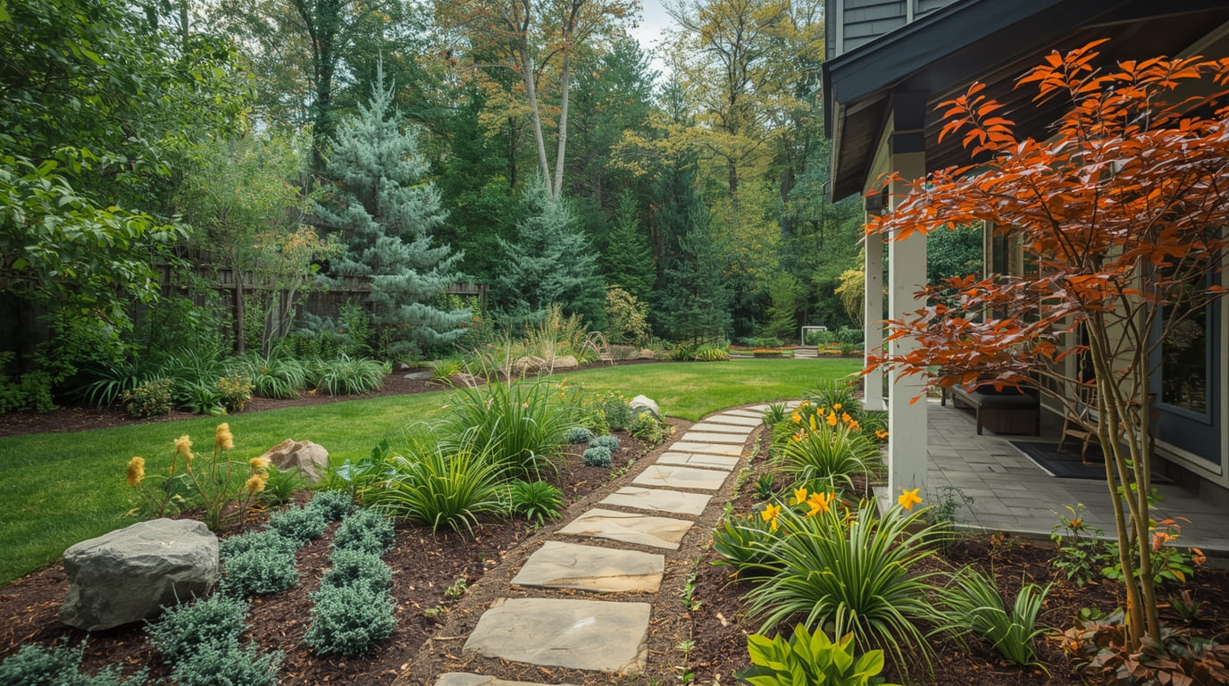 Residential landscaping design by Bloxaushapan